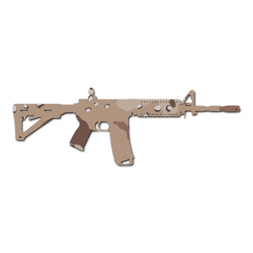 AR-15 Assault Rifle Gun - Decal Sticker - Multiple Patterns